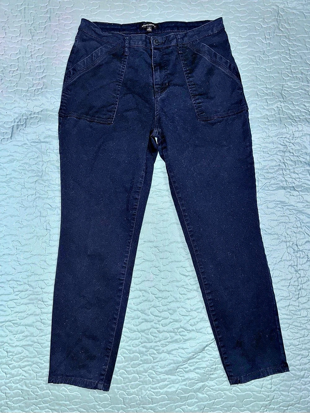 Banana Republic High-Rise Skinny Utility Pant Black Size 12